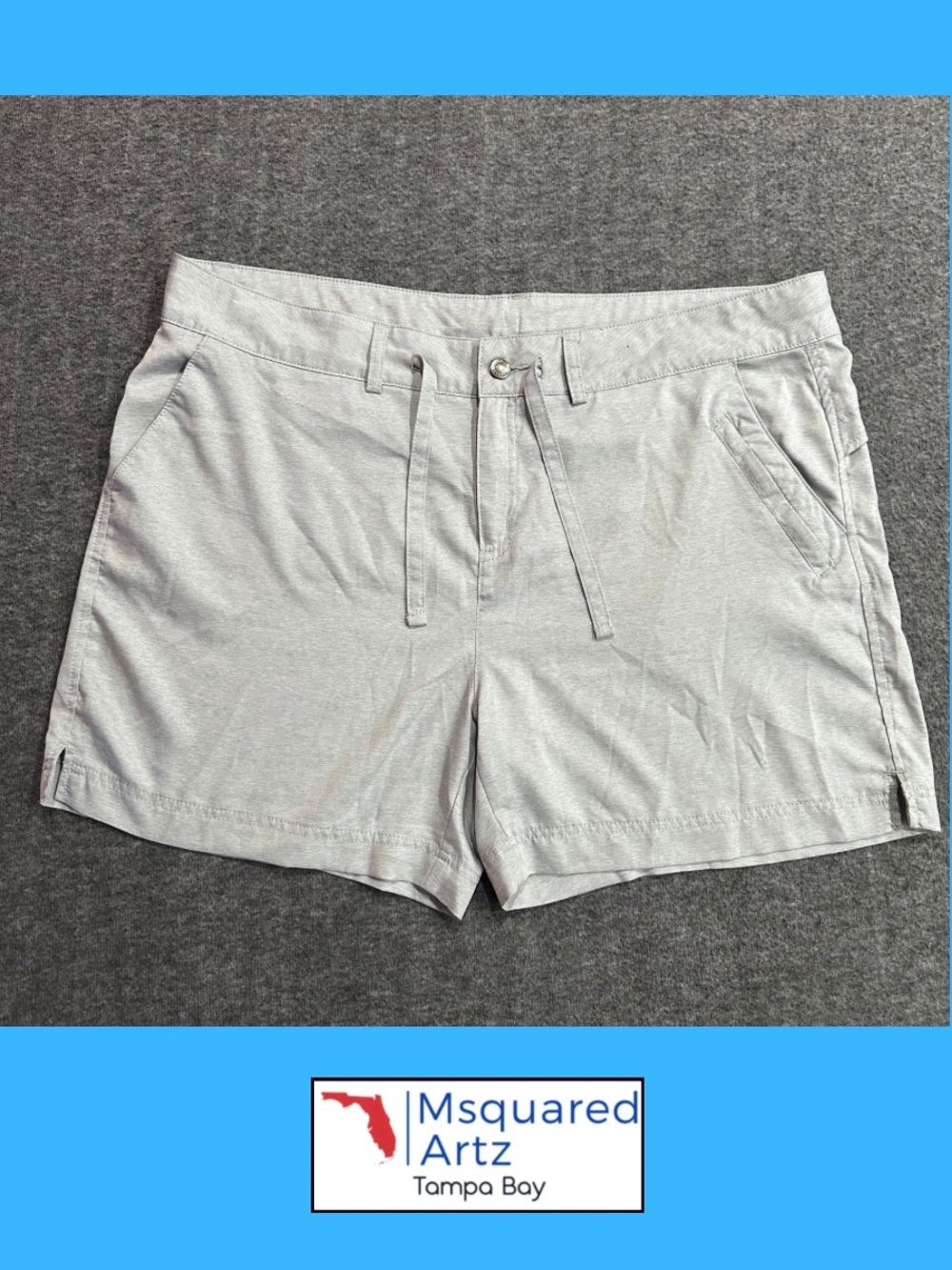 Magellan Outdoors Women’s XXL Gray Stretch Performance Shorts Lightweight